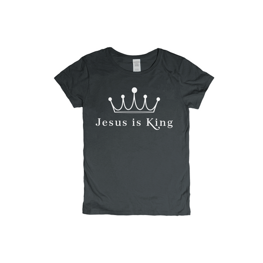 Jesus Is King - White Letter T-Shirts