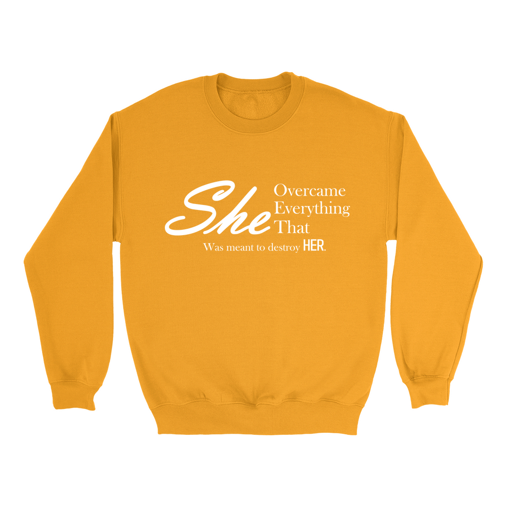 She Overcame Sweatshirts