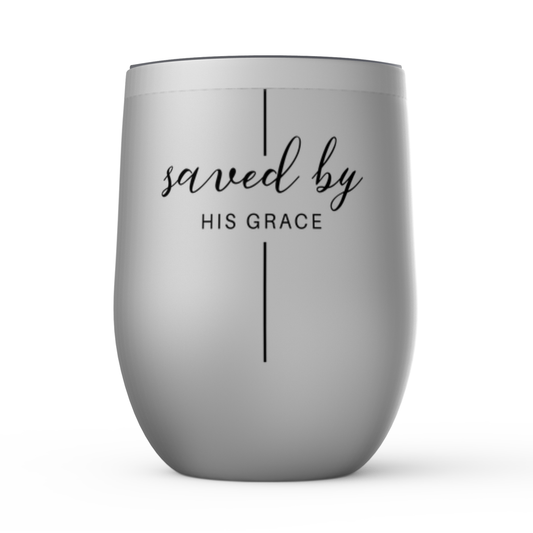 Saved By His Grace Stemless Tumblers