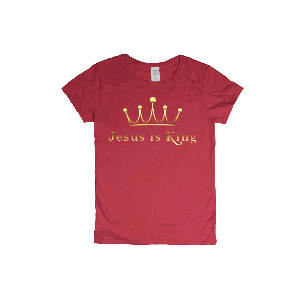 Jesus is King - Gold Letter T-Shirts