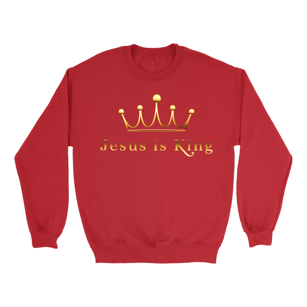 Jesus is King Sweatshirts Gold