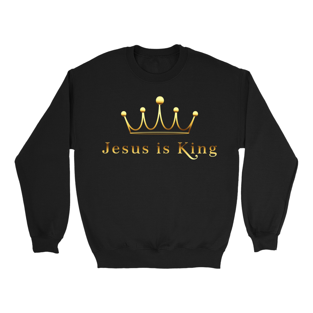 Jesus is King Sweatshirts Gold