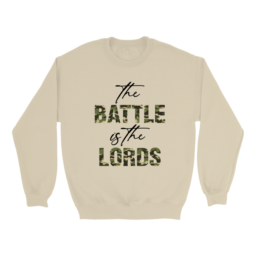 The Battle is the Lords Sweatshirts - White